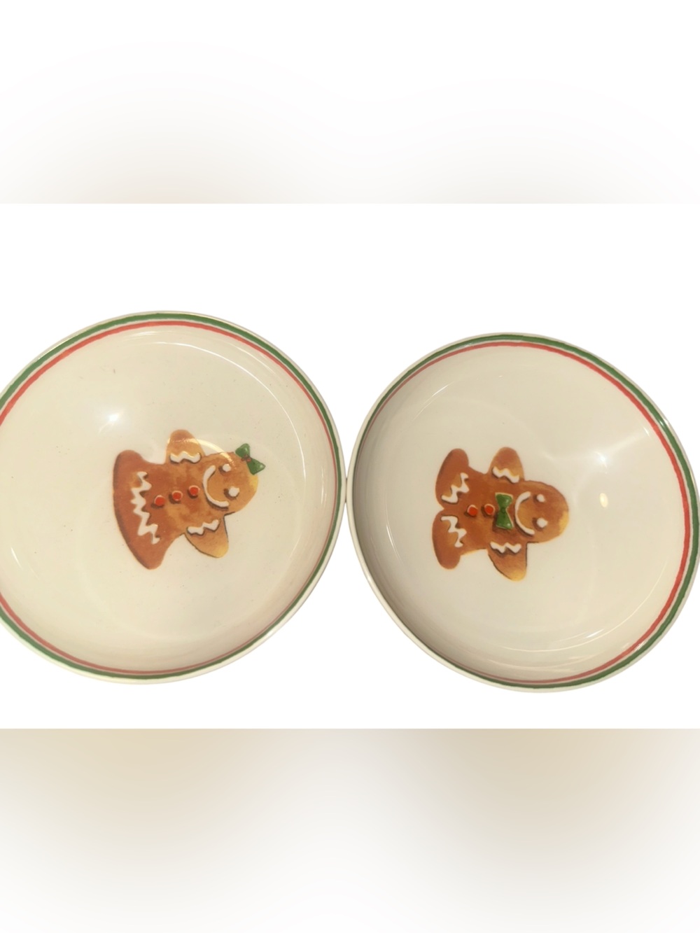 Lenox New  Home For The Holidays Gingerbread Bowls Set of 2 All Purpose 5" Bowls